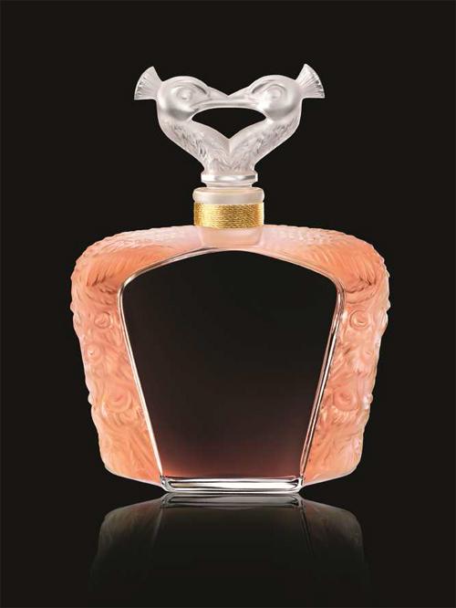 孔雀2014限量版 lalique de lalique deux paons crystal flacon|香水